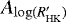$A_{\log(R^{\prime}_{\mathrm{HK}})}$