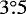 $3{\overset{\circ}{.}}5$