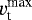 $v_{\textrm{t}}^{\textrm{max}}$
