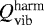 $Q_{\textrm{vib}}^{\textrm{harm}}$