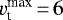 $v_{\textrm{t}}^{\textrm{max}}\,{=}\,6$