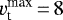 $v_{\textrm{t}}^{\textrm{max}}\,{=}\,8$