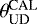 $\theta_{\textrm{UD}}^{\textrm{CAL}}$