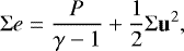 \begin{equation*} \Sigma e = \frac{P}{\gamma - 1} &#x002B; \frac{1}{2} \Sigma \bm{\mathrm{u}}^2, \end{equation*}