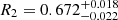 $ R_2=0.672^{+0.018}_{-0.022} $