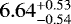 $6.64^{&#x002B;0.53}_{-0.54}$