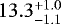 $13.3^{&#x002B;1.0}_{-1.1}$