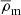 $ \overline{\rho}_{\mathrm{m}} $