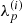 $ \lambda_p^{(i)} $
