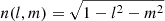 $ n(l,m)=\sqrt{1-l^2-m^2} $