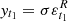 $ y_{t_1} = \sigma \varepsilon_{t_1}^R $