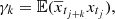 $ \gamma_k = \mathbb{E}(\overline{x}_{t_{j+k}}x_{t_j}), $