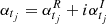 $ \alpha_{t_j} = \alpha_{t_j}^{R} + i \alpha_{t_j}^{I} $