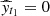 $ \widehat{y}_{t_1}=0 $