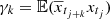 $ \gamma_k = \mathbb{E}(\overline{x}_{t_{j+k}}x_{t_j}) $