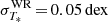 $ \sigma^\text{WR}_{T_*}{\,=\,}0.05\,{\rm dex} $