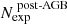 $ N^{\text{ post-AGB}}_{\mathrm{exp}} $