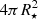 $ 4\pi R_{\star}^2 $