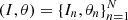 $ (I,\theta)=\{I_n,\theta_n\}_{n=1}^N $