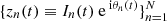 $ \{z_n(t)\equiv I_n(t) {\text{ e}}^{{\text{ i}}\theta_n(t)}\}_{n=1}^{N} $