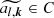 $ \widetilde{a_{l,{\boldsymbol{k}}}} \in C $
