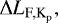 $\Delta L_{\textrm{F,K}_{\textrm{p}}}{,}$