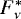 $F_{\nu}^{*}$