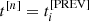$ t^{[n]} = t_i^{[{\rm PREV}]} $
