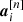 $ \boldsymbol{a}_i^{[n]} $