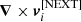 $ {\boldsymbol{\nabla} \times \boldsymbol{v}}_i^{[{\rm NEXT}]} $
