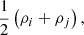 $ \frac{1}{2} \left(\rho_i+\rho_j\right), $
