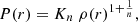 $$ \begin{aligned} P(r) = K_n ~\rho (r)^{1+\frac{1}{n}}, \end{aligned} $$