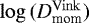 $\log\,(D_{\textrm{mom}}^{\mathrm{Vink}})$
