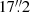 $ 17{{\overset{\prime\prime}{.}}}2 $