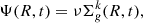 $$ \begin{aligned} \Psi (R,t) = \nu \Sigma _{ g}^k(R,t), \end{aligned} $$