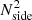 $ N_{{\rm{side}}}^2 $