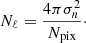 $$ \begin{aligned} N_{\ell } = \frac{4\pi \sigma ^2_n}{N_{\rm pix}}\cdot \end{aligned} $$