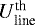 $U_{\textrm{line}}^{\textrm{th}}$