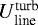$U_{\textrm{line}}^{\textrm{turb}}$