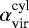 $\alpha_{\textrm{vir}}^{\textrm{cyl}}$