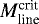 $M_{\textrm{line}}^{\textrm{crit}}$
