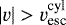 $|v|> v_{\textrm{esc}}^{\textrm{cyl}}$