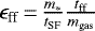 $\epsilon_{\textrm{ff}}\,{=}\,\frac{m_*}{t_{\textrm{SF}}}\frac{t_{\textrm{ff}}}{m_{\textrm{gas}}}$