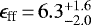 $\epsilon_{\textrm{ff}}\,{=}\,6.3_{-2.0}^{&#x002B;1.6}$