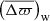 $ \left(\overline{\Delta \varpi}\right)_{\mathrm{w}} $