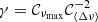 $ \gamma = {{\cal C}_{{\nu _{{\rm{max}}}}}}{\cal C}_{\langle \Delta \nu \rangle }^{ - 2} $