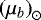 ${(\mu_b)}_{\odot}$