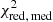 $ \chi_{\mathrm{red,\,med}}^{2} $