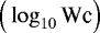 $\Big(\log_{10}\textrm{Wc} \Big)$