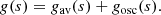 $$ \begin{aligned} g(s) = g_{\mathrm{av}}(s) + g_{\mathrm{osc}}(s). \end{aligned} $$